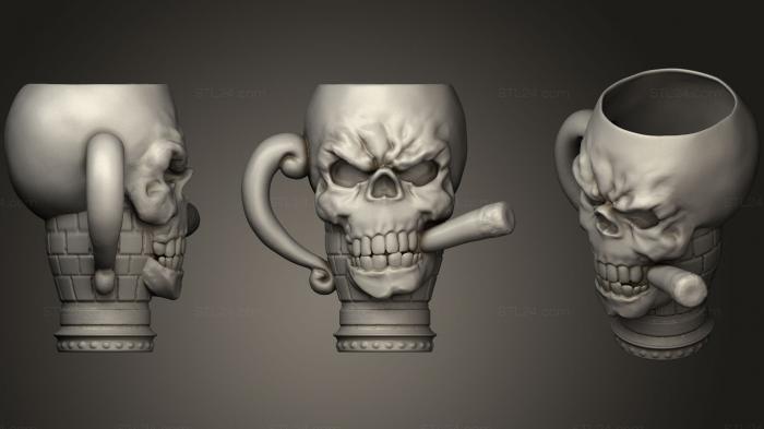 Anatomy of skeletons and skulls (Skull40, ANTM_1064) 3D models for cnc